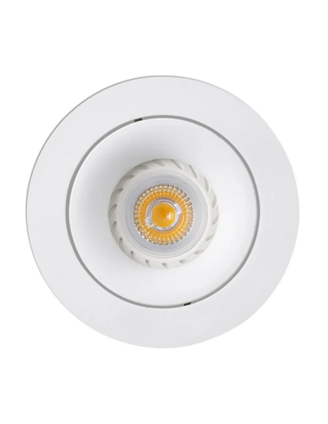 Downlight de techo redondo Argón – Faro – Lámpara empotrable GU10, Ø 11.4 cm