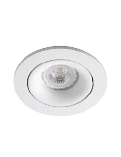 Downlight de techo redondo Argón – Faro – Lámpara empotrable GU10, Ø 11.4 cm