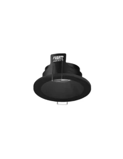 Downlight empotrable Ter – FORLIGHT - Foco de techo de exterior en blanco o negro, Diámetro: 9 cm