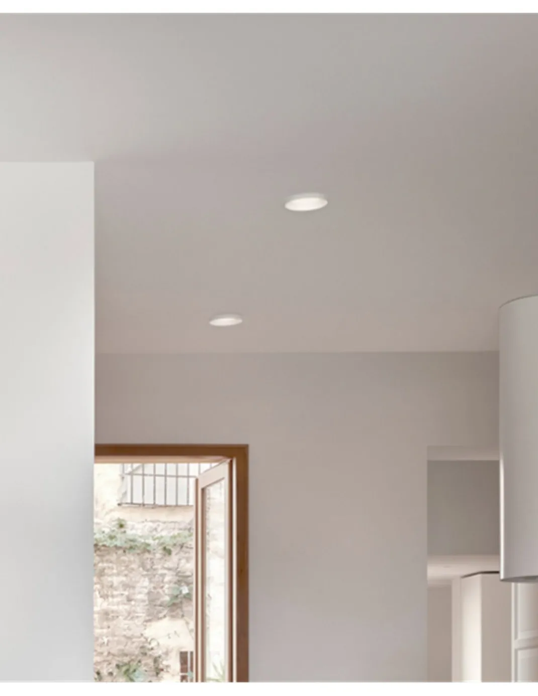 Downlight Stram Mini - Arkoslight - Empotrable de techo blanco LED, Ø 13.5 cm