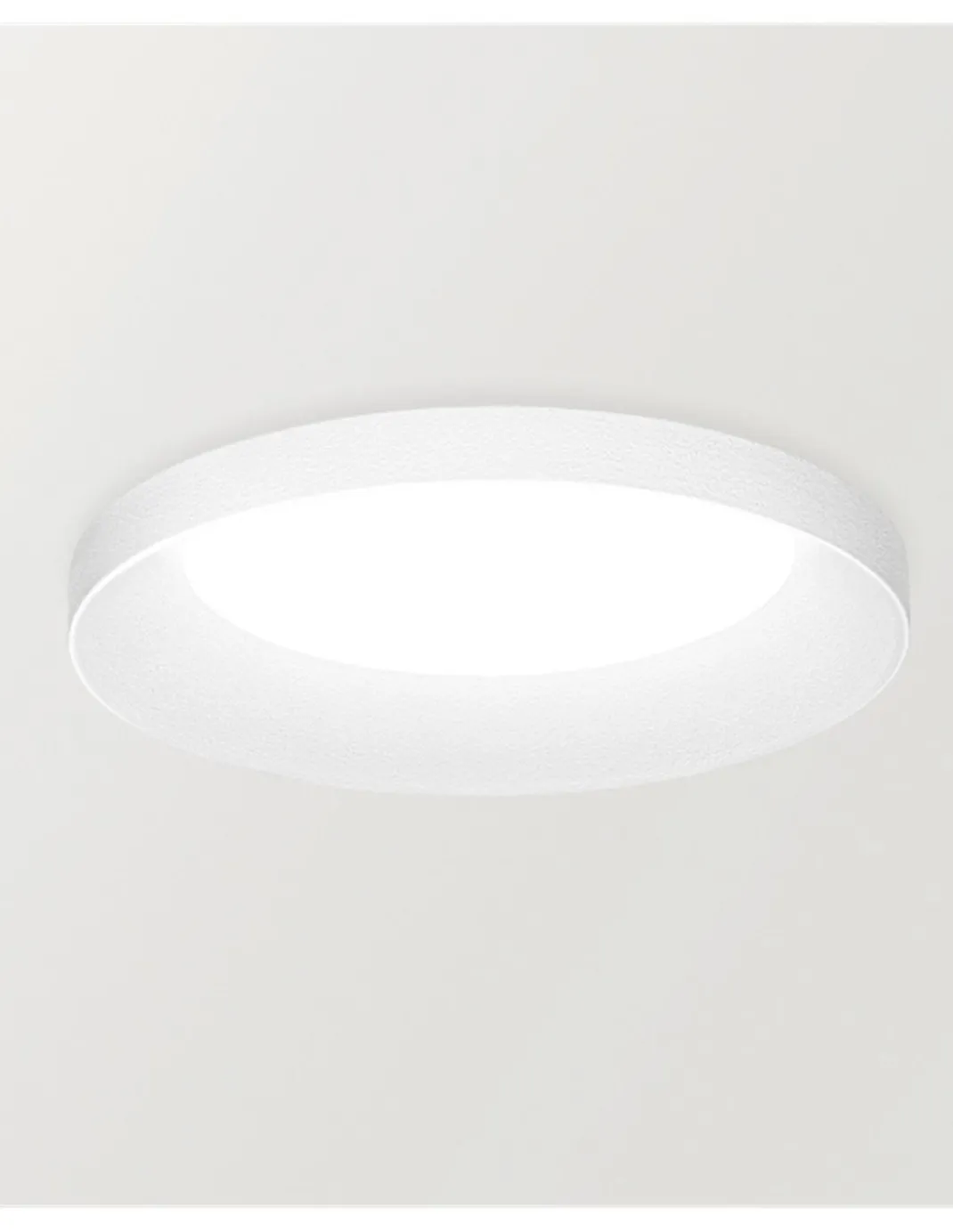 Downlight Stram Mini - Arkoslight - Empotrable de techo blanco LED, Ø 13.5 cm