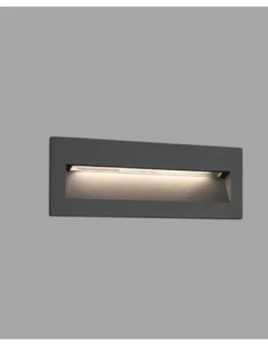 Empotrable de pared de exterior Nat – Faro – Diseño moderno horizontal, lámpara LED