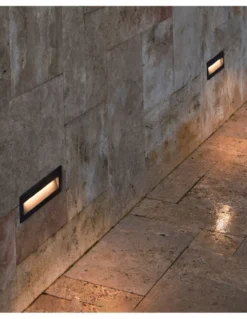 Empotrable de pared de exterior Nat – Faro – Diseño moderno horizontal, lámpara LED