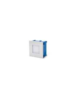 Empotrable de pared Frol - Faro - Foco LED cuadrado de exterior IP65, níquel mate