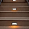 Empotrable de pared Malta - Iberlamp - Foco exterior rectangular para escaleras o pasillos