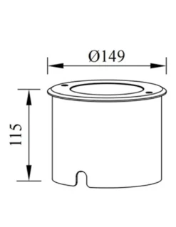 Empotrable de suelo de exterior Niza - Iberlamp - Diseño redondo antracita, Ø 16 cm