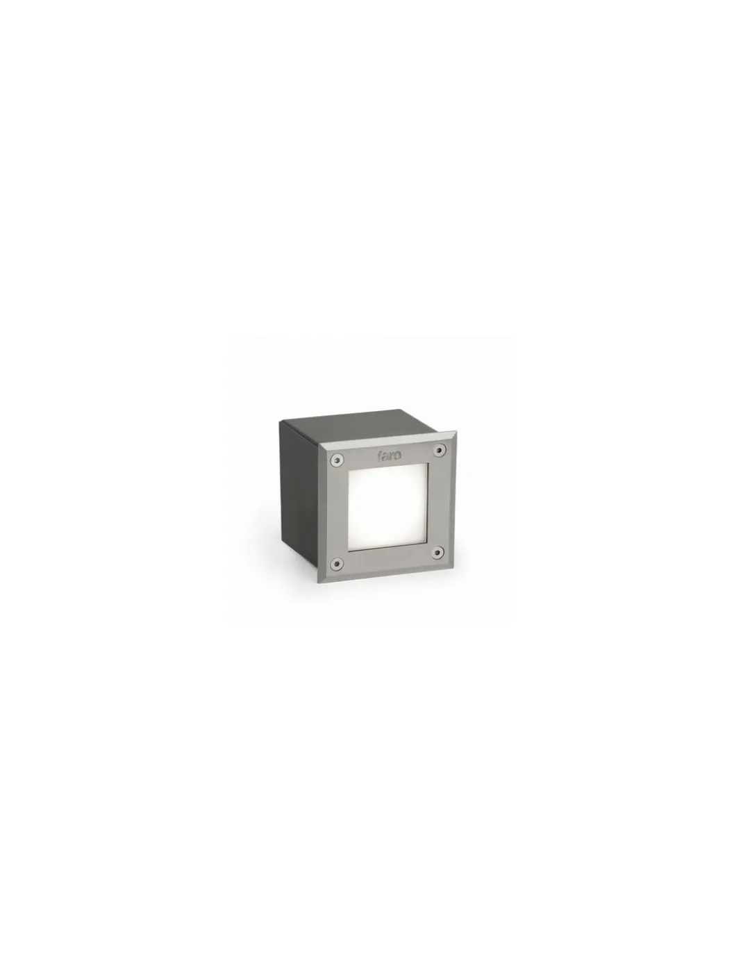 Empotrable de suelo Led-18 - Faro - Foco cuadrado INOX para exterior