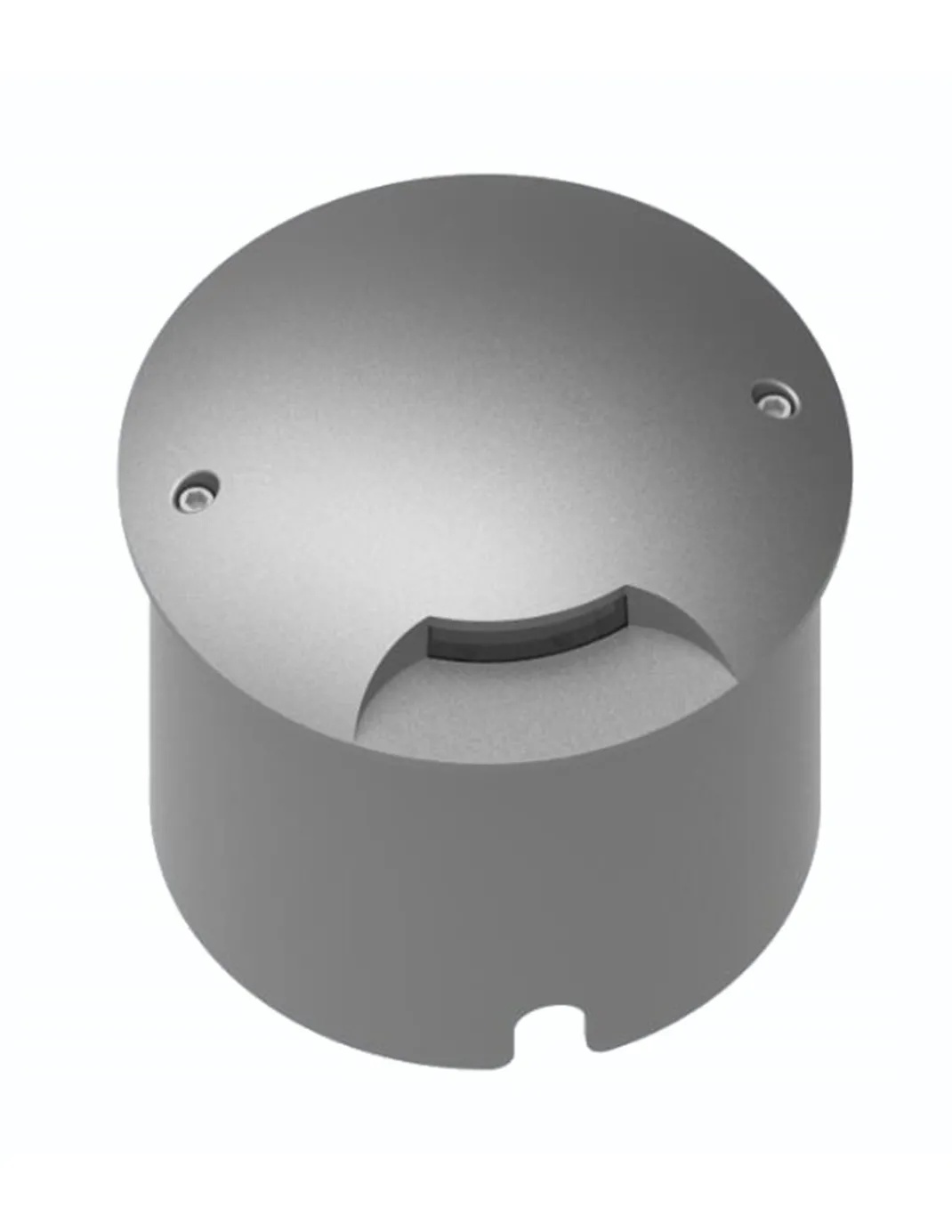 Empotrable de suelo Mijas - Iberlamp - Diseño redondo de aluminio antracita, Ø 16 cm