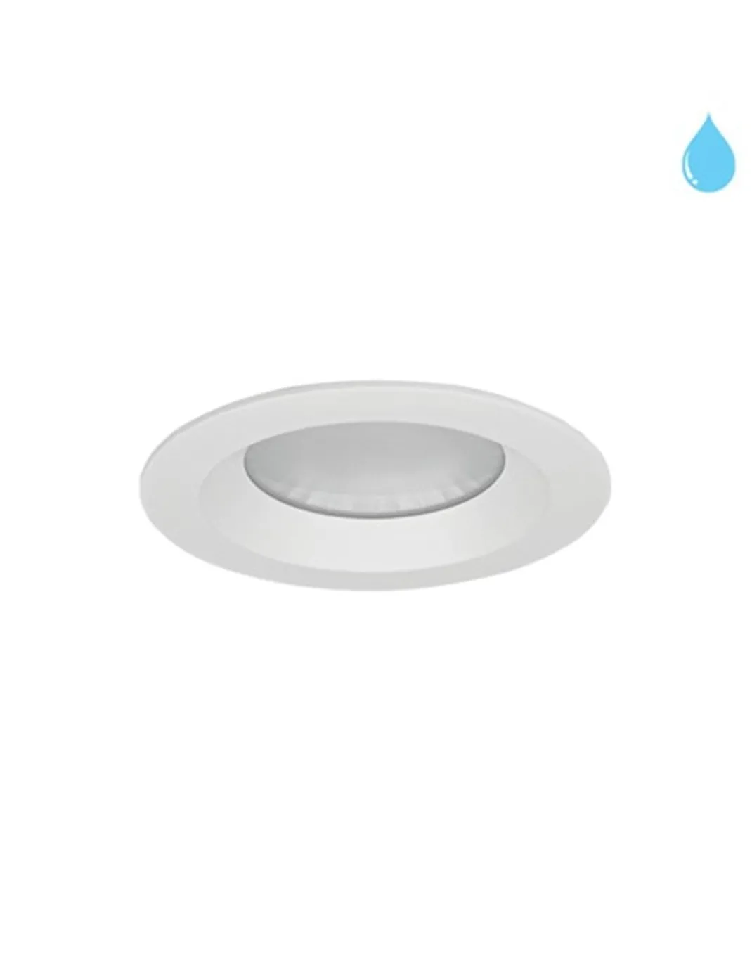 Empotrable de techo Aries 5062 - Conalux - Foco redondo blanco, apto exterior (IP65)