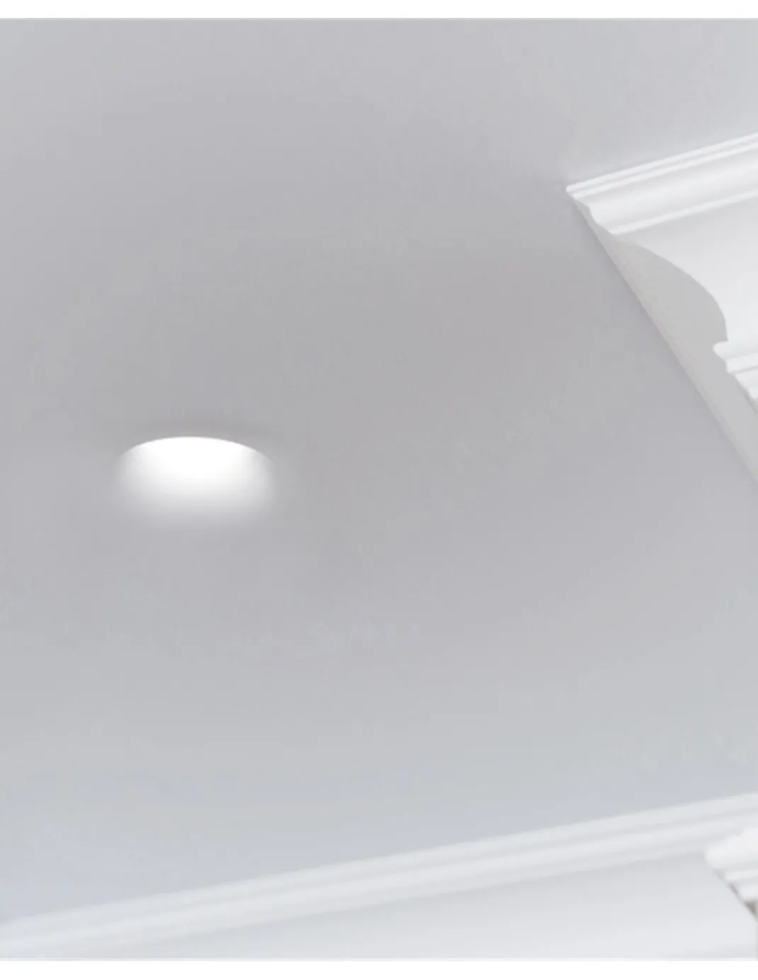 Empotrable de techo Len Round M - Indeluz - Novolux Lighting - Lámpara de techo de yeso, trimless, 13 cm
