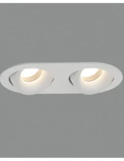 Empotrable de techo Musca - ACB - Foco 2 luces LED, color blanco