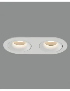 Empotrable de techo Musca - ACB - Foco 2 luces LED, color blanco