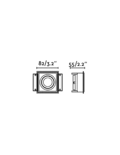 Empotrable Downlight de techo Hyde – Faro – Sin marco, GU10, 8.2 cm