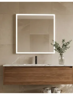Espejo iluminado para baño Amanzi - ACB - Disponible en 3 tamaños, LED 3000K