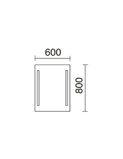 Espejo iluminado para baño – Exo – Novolux Lighting
