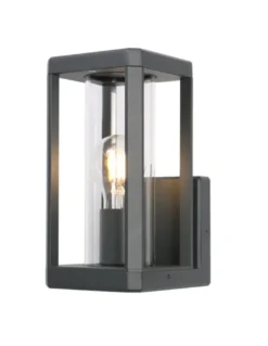 Farol de pared exterior Nevada - Mantra - Lámpara rectangular con vidrio
