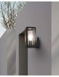 Farol de pared exterior Nevada - Mantra - Lámpara rectangular con vidrio