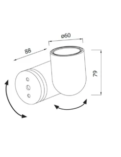Foco / Aplique de Pared IOS - Mantra - Foco LED orientable GU10
