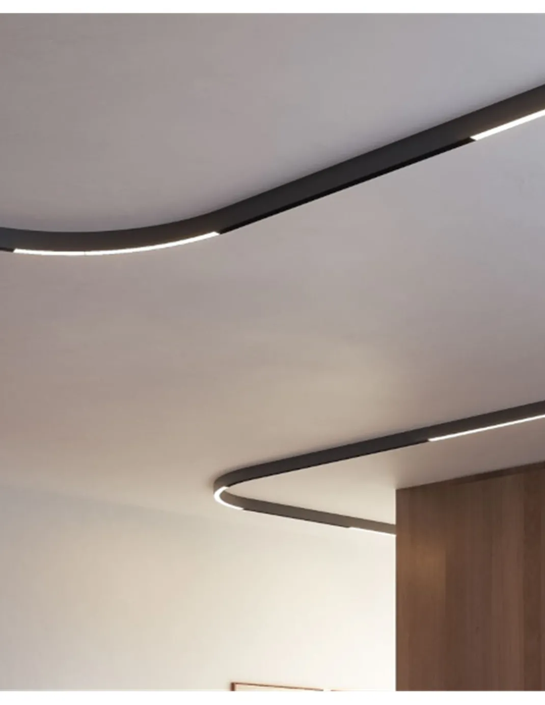 Foco de carril magnético Curve Line 48V – Beneito & Faure – Lámpara LED 8W