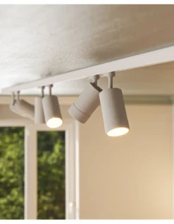 Foco de carril trifásico Crown – Beneito & Faure – Lámpara orientable en blanco o negro