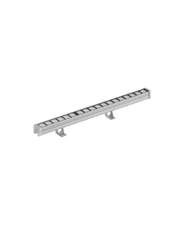 Foco de exterior Riga - Novolux Lighting - Diseño alargado gris, orientable