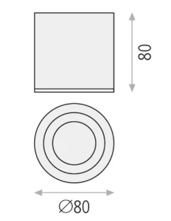 Foco de exterior Vanduo - ACB - Foco de diseño moderno, forma cilíndrica
