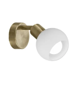 Foco de pared Opal – AJP – Lámpara orientable con pantalla de cristal