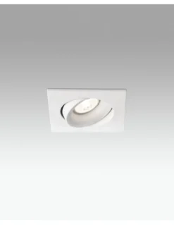 Foco de techo cuadrado Argón – Faro – Downlight GU10, 11.5 cm