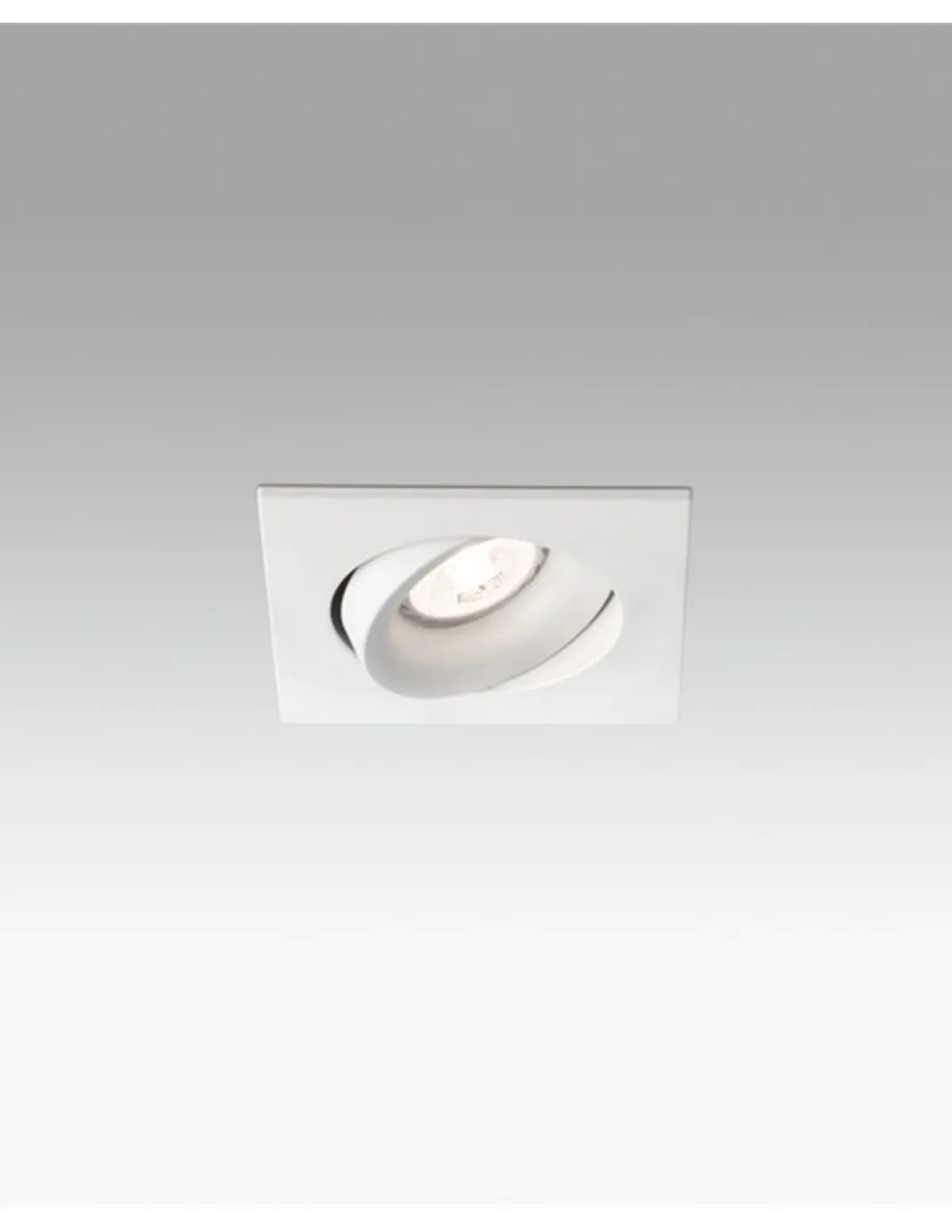 Foco de techo cuadrado Argón – Faro – Downlight GU10, 11.5 cm