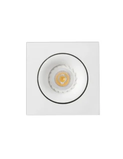 Foco de techo cuadrado Argón – Faro – Downlight GU10, 11.5 cm