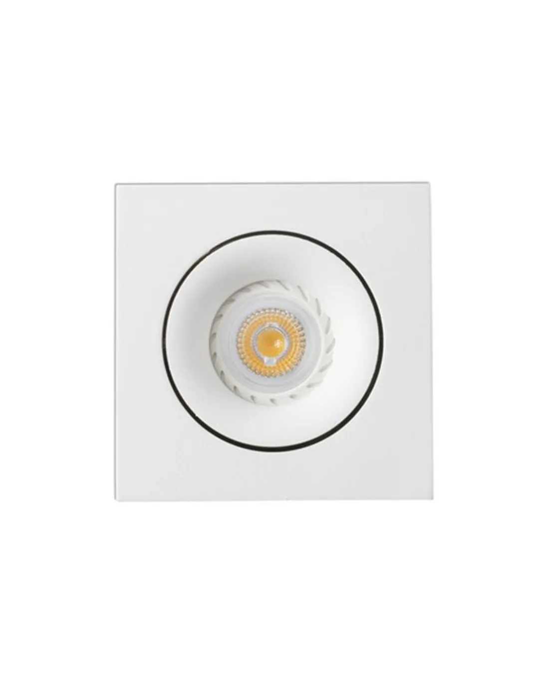 Foco de techo cuadrado Argón – Faro – Downlight GU10, 11.5 cm