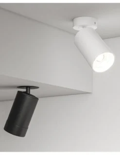 Foco de techo de superficie/empotrable Crown - Beneito & Faure - Lámpara de techo orientable