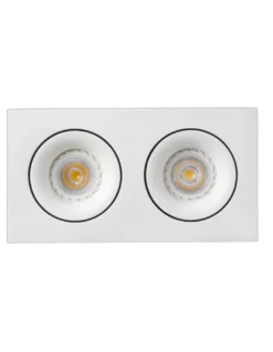 Foco de techo Downlight Argón – Faro – Downlight 2 luces, GU10, 23.2 cm