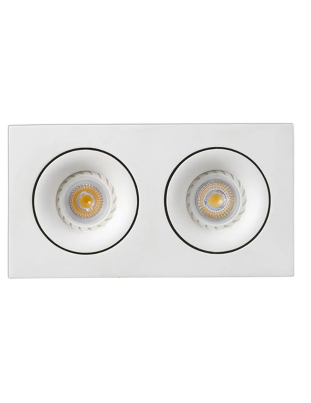 Foco de techo Downlight Argón – Faro – Downlight 2 luces, GU10, 23.2 cm