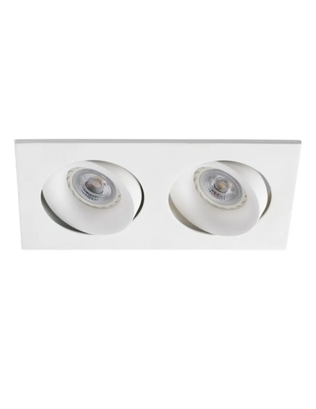 Foco de techo Downlight Argón – Faro – Downlight 2 luces, GU10, 23.2 cm