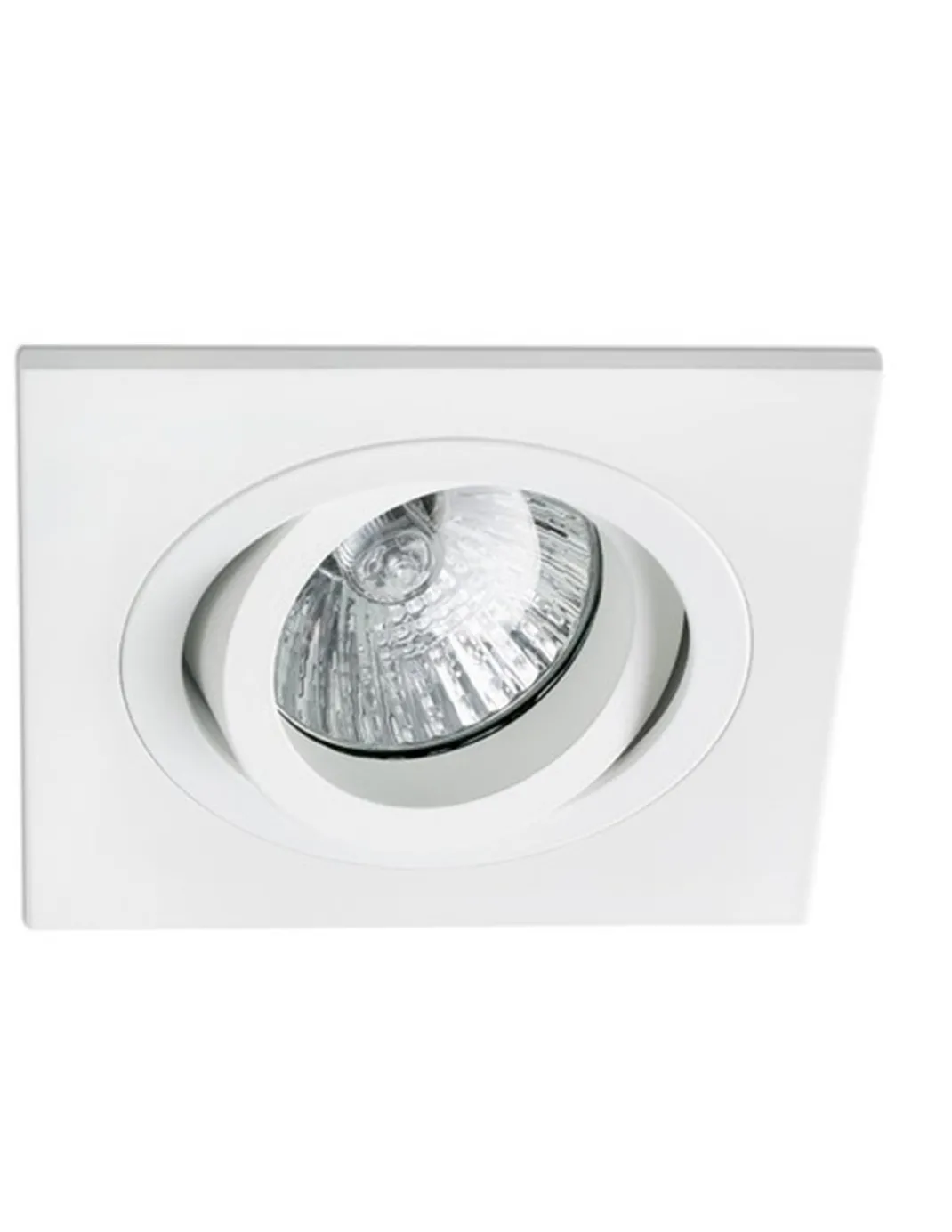 Foco de techo Downlight Radón – Faro – Lámpara cuadrada GU10, 9.2 cm
