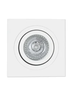 Foco de techo Downlight Radón – Faro – Lámpara cuadrada GU10, 9.2 cm