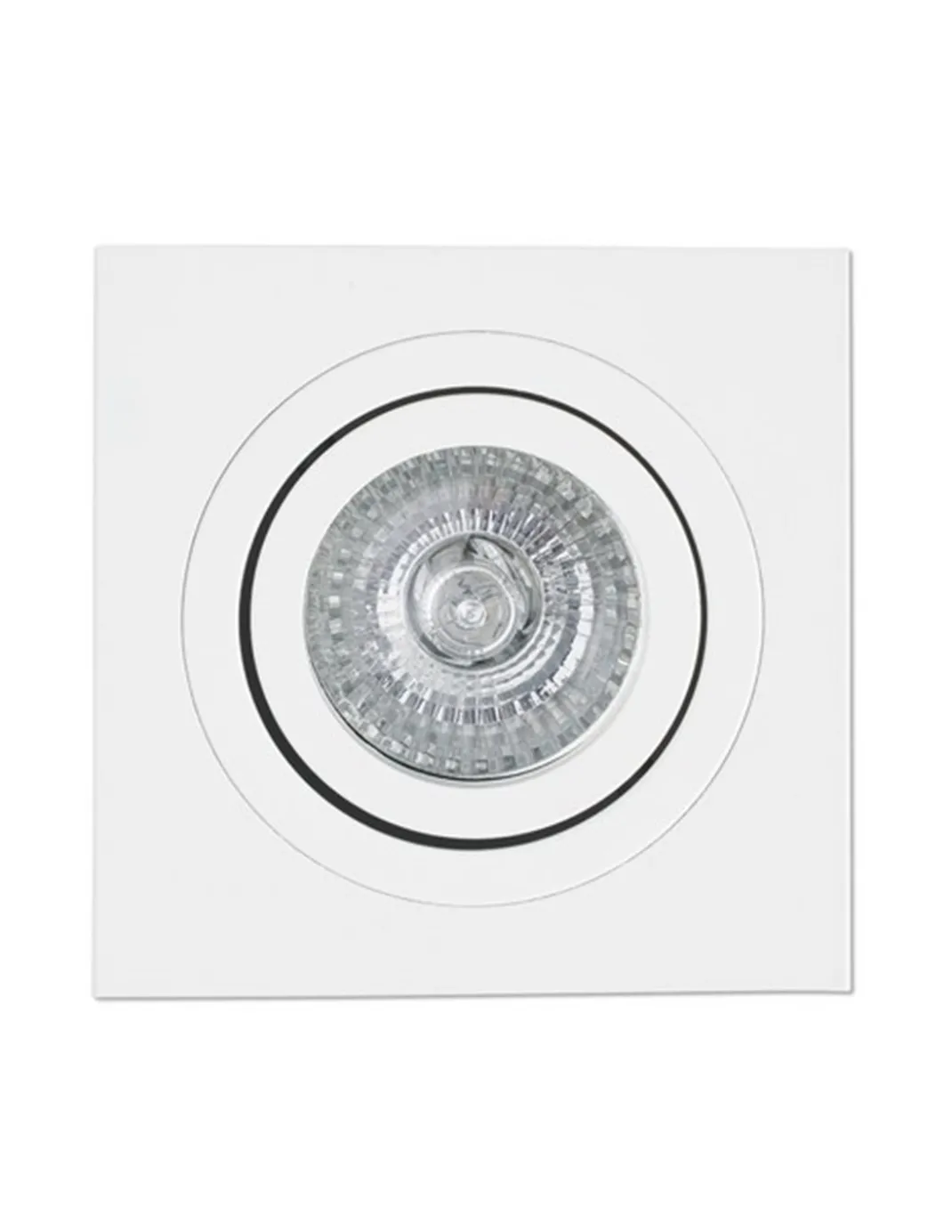Foco de techo Downlight Radón – Faro – Lámpara cuadrada GU10, 9.2 cm