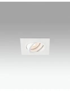 Foco de techo Downlight Radón – Faro – Lámpara cuadrada GU10, 9.2 cm