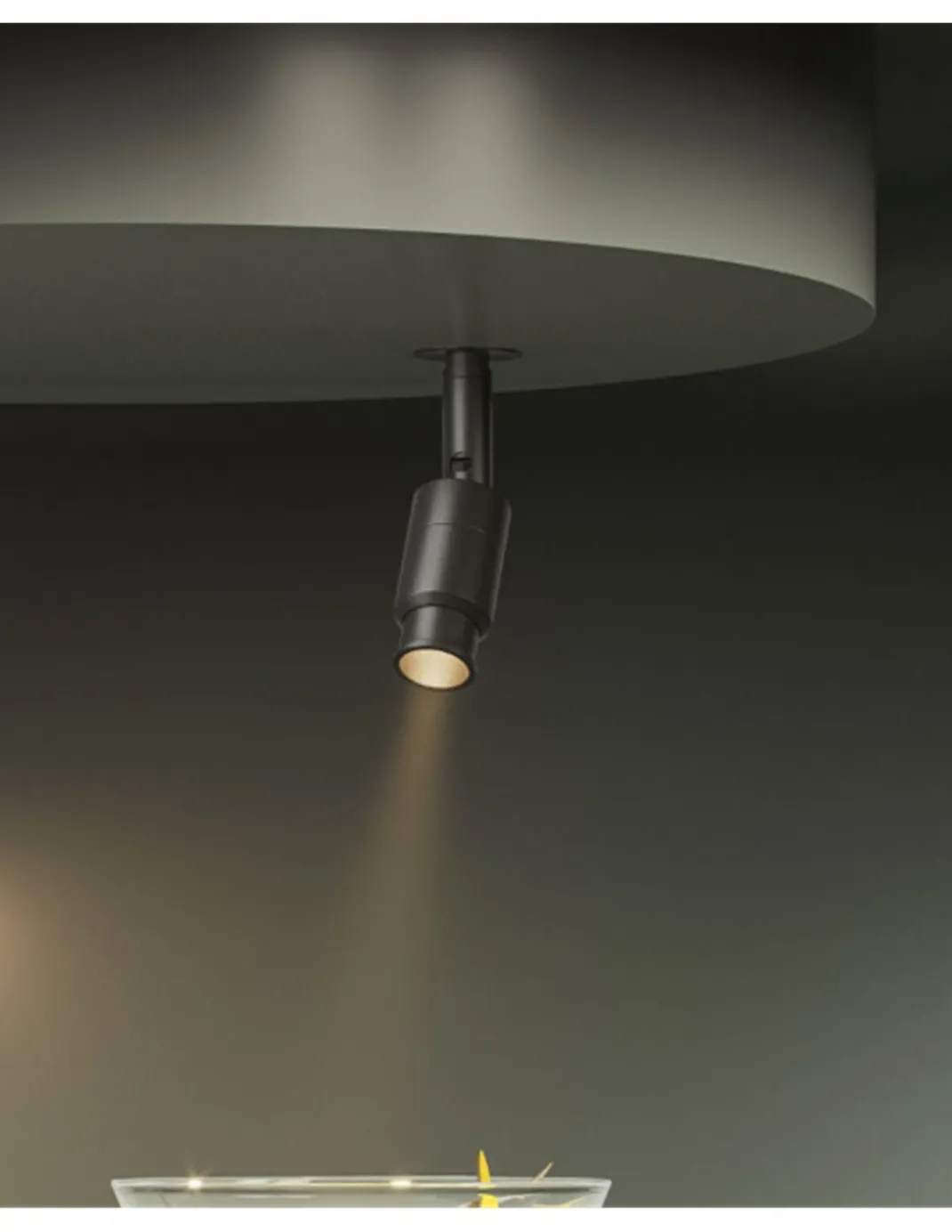 Foco de techo empotrable Micro Zoom – Beneito & Faure – Foco orientable LED