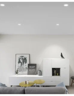 Foco de techo empotrable Pointer - Arkoslight - Downlight redondo orientable LED, Ø 11.2 cm