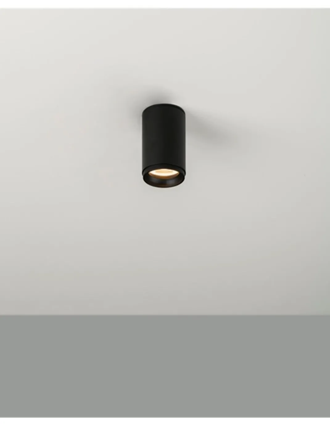 Foco de techo Haul - Milán - Foco de superficie cilíndrico LED Ø 5,5 cm