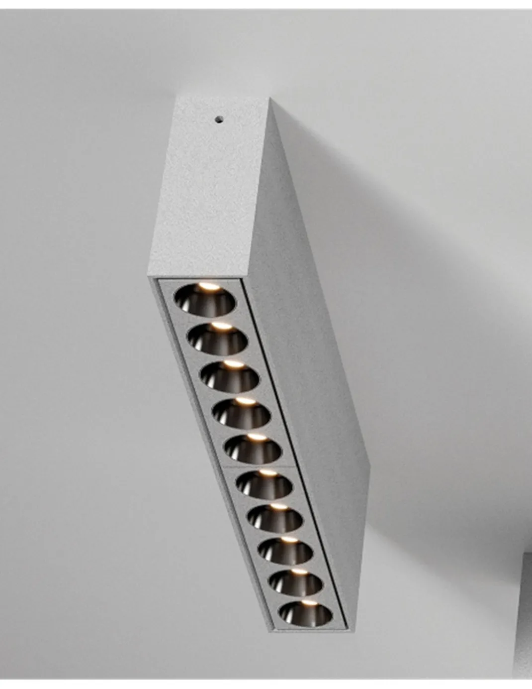 Foco de techo Invisible - ACB - Plafón LED lineal de superficie con múltiples puntos de luz