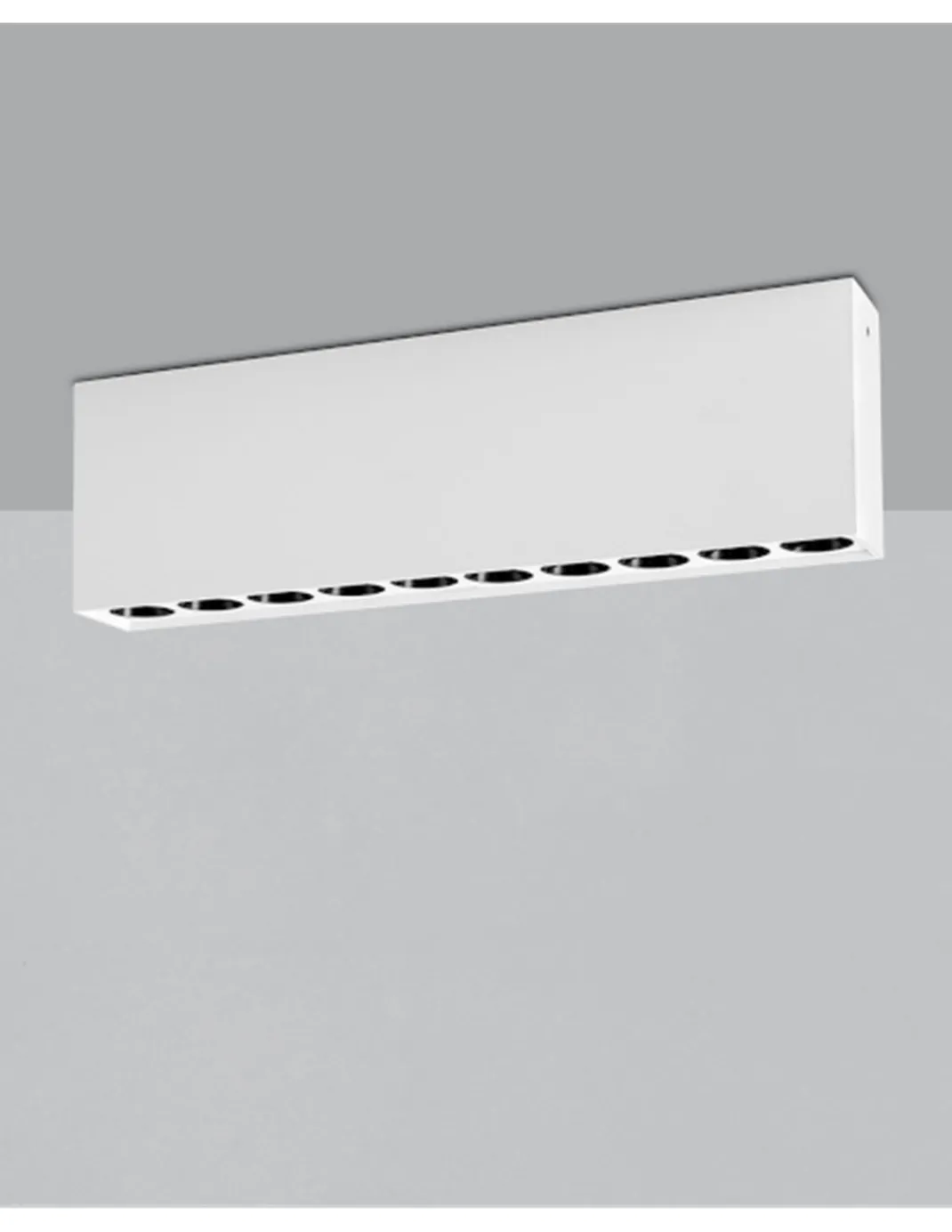 Foco de techo Invisible - ACB - Plafón LED lineal de superficie con múltiples puntos de luz