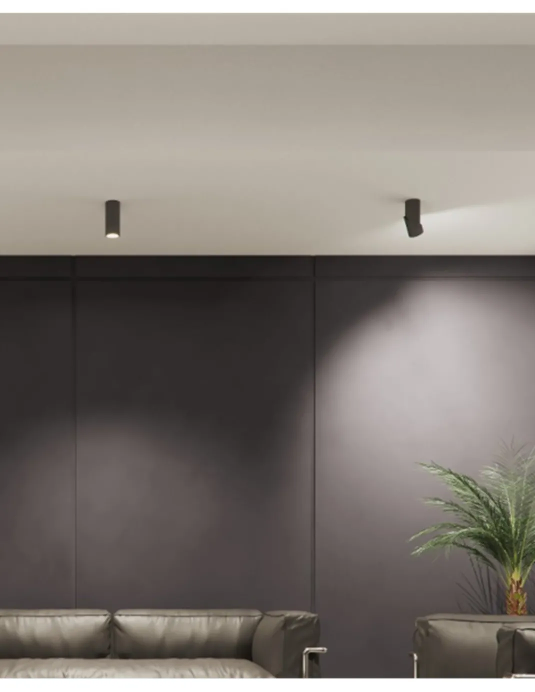 Foco de techo Plus - Beneito & Faure - Foco de superficie LED orientable