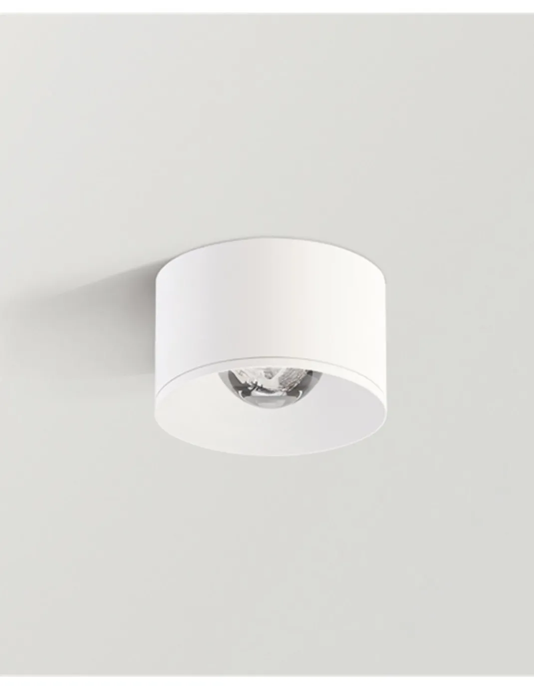 Foco de techo Puck - Arkoslight - Diseño circular en 4 colores, Lámpara LED Ø 8 cm/Ø 9.5 cm