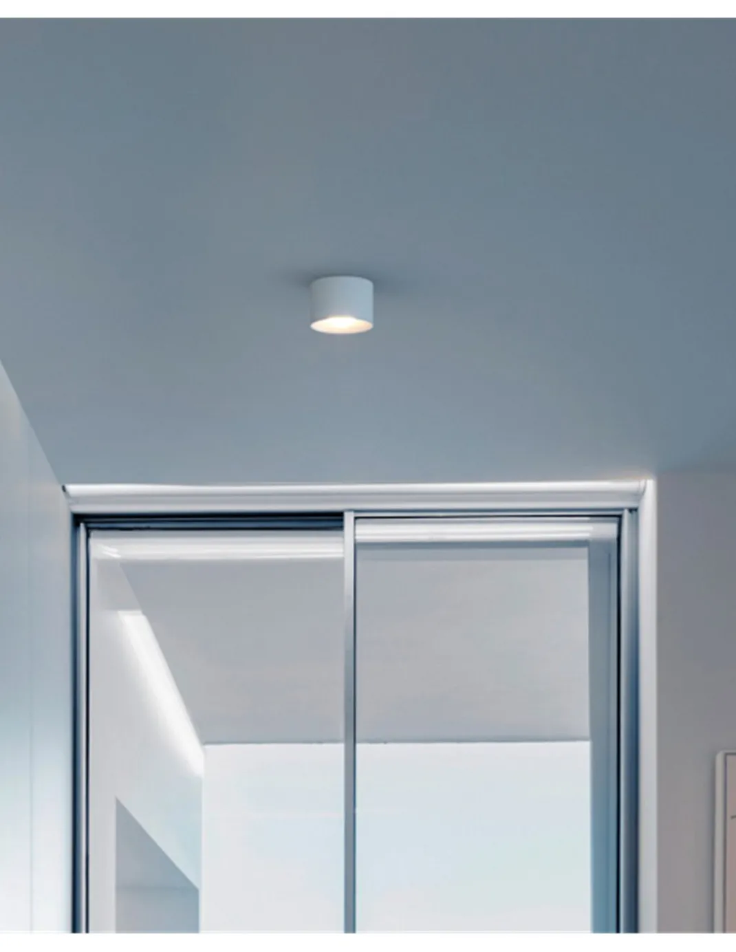 Foco de techo Puck - Arkoslight - Diseño circular en 4 colores, Lámpara LED Ø 8 cm/Ø 9.5 cm