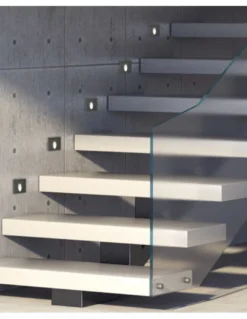 Foco empotrable de exterior Virgo - ACB - Lámpara cuadrada para iluminar escaleras