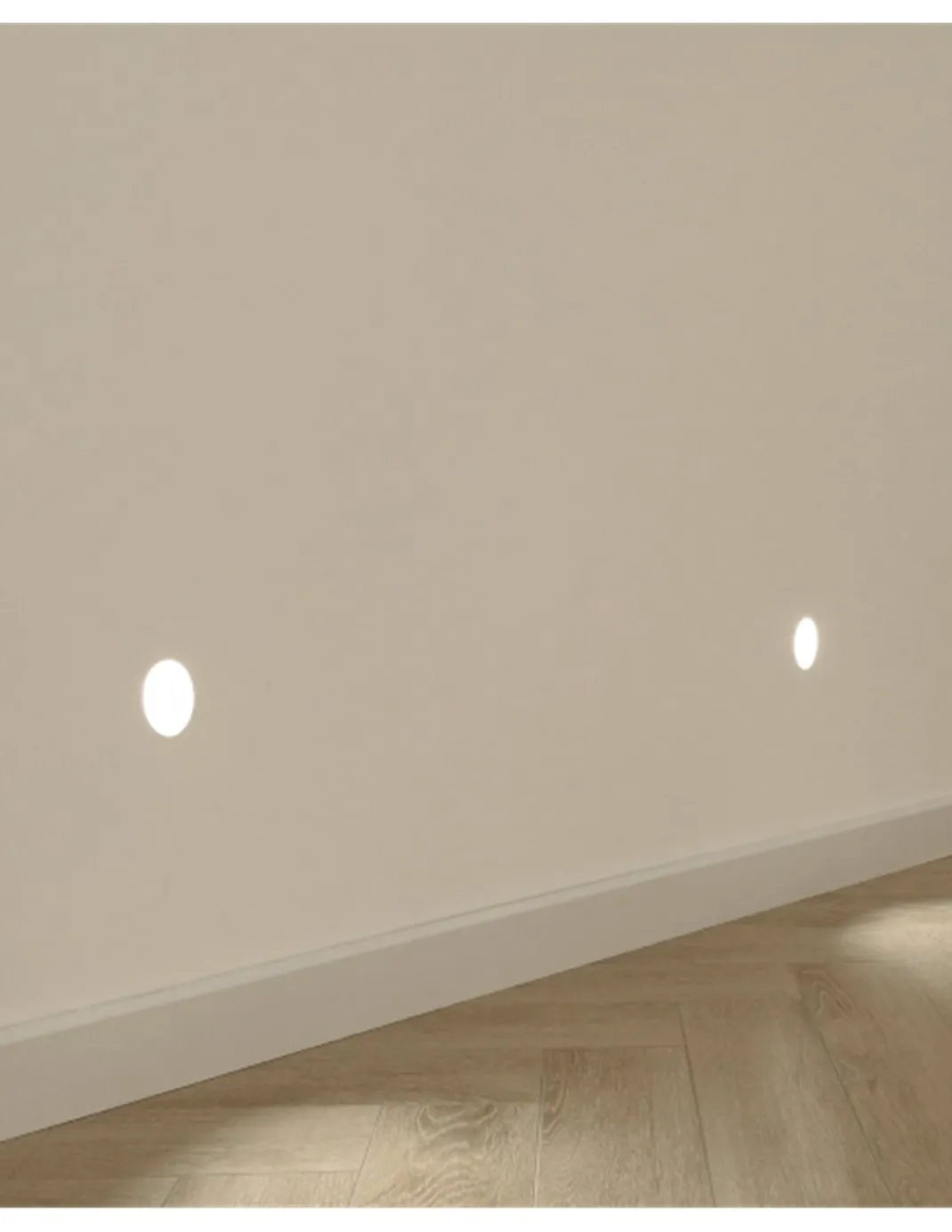 Foco empotrable de pared Thriller - ACB - Foco trimless de yeso para pasillos y escaleras