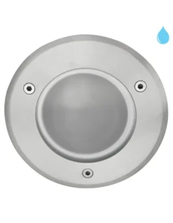Foco empotrable de suelo Nitra - Conalux - Lámpara LED de acero inoxidable, Ø 15/18 cm